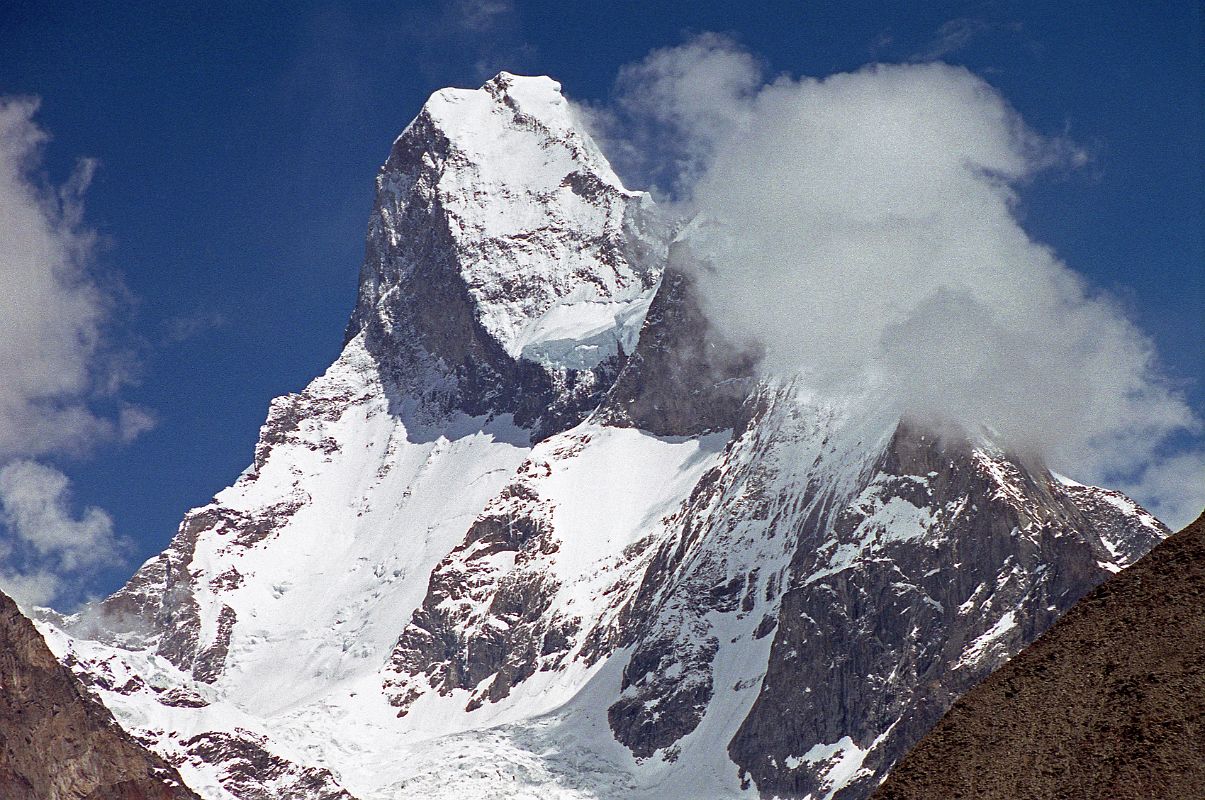 27 Muztagh Tower From Baltoro Glacier On Trek From Goro II to Concordia